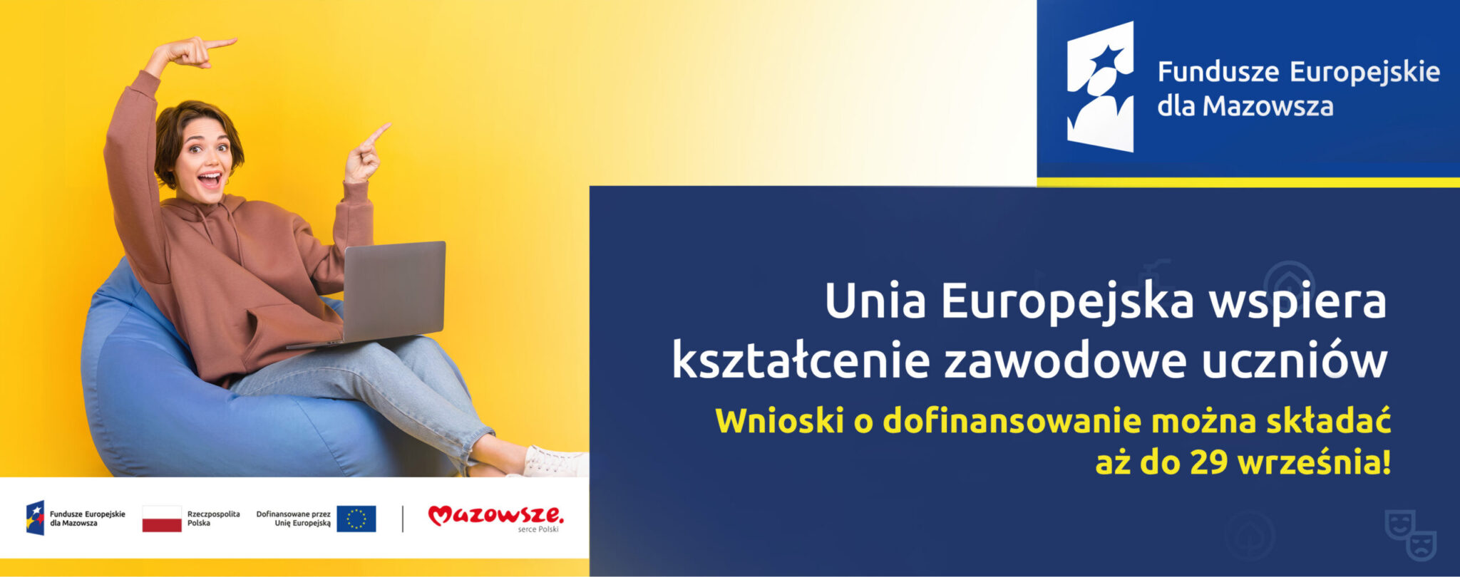 Więcej czasu na złożenie wniosków o Fundusze Europejskie na edukację zawodową uczniów z Mazowsza