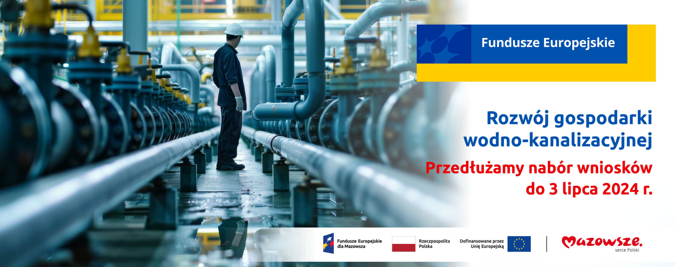 Do 3 lipca przedłużamy konkurs na wsparcie funkcjonowania gospodarki wodno-kanalizacyjnej!