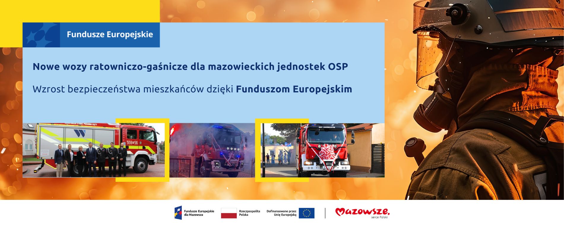 Nowe wozy strażackie przekazane mazowieckim jednostkom OSP