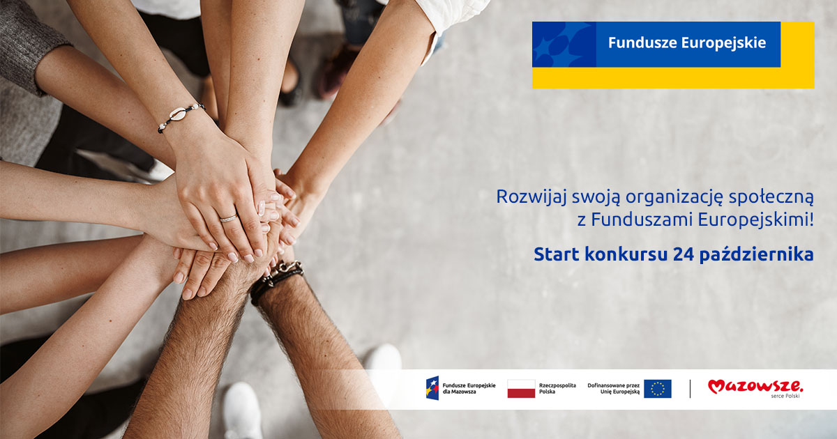 Konkurs 8.3 – Fundusze europejskie dla organizacji pozarządowych na Mazowszu