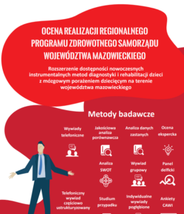Ocena realizacji Regionalnego Programu Zdrowotnego Samorządu Województwa Mazowieckiego „Rozszerzenie dostępności nowoczesnych instrumentalnych metod diagnostyki i rehabilitacji dzieci z mózgowym porażeniem dziecięcym na terenie województwa mazowieckiego”