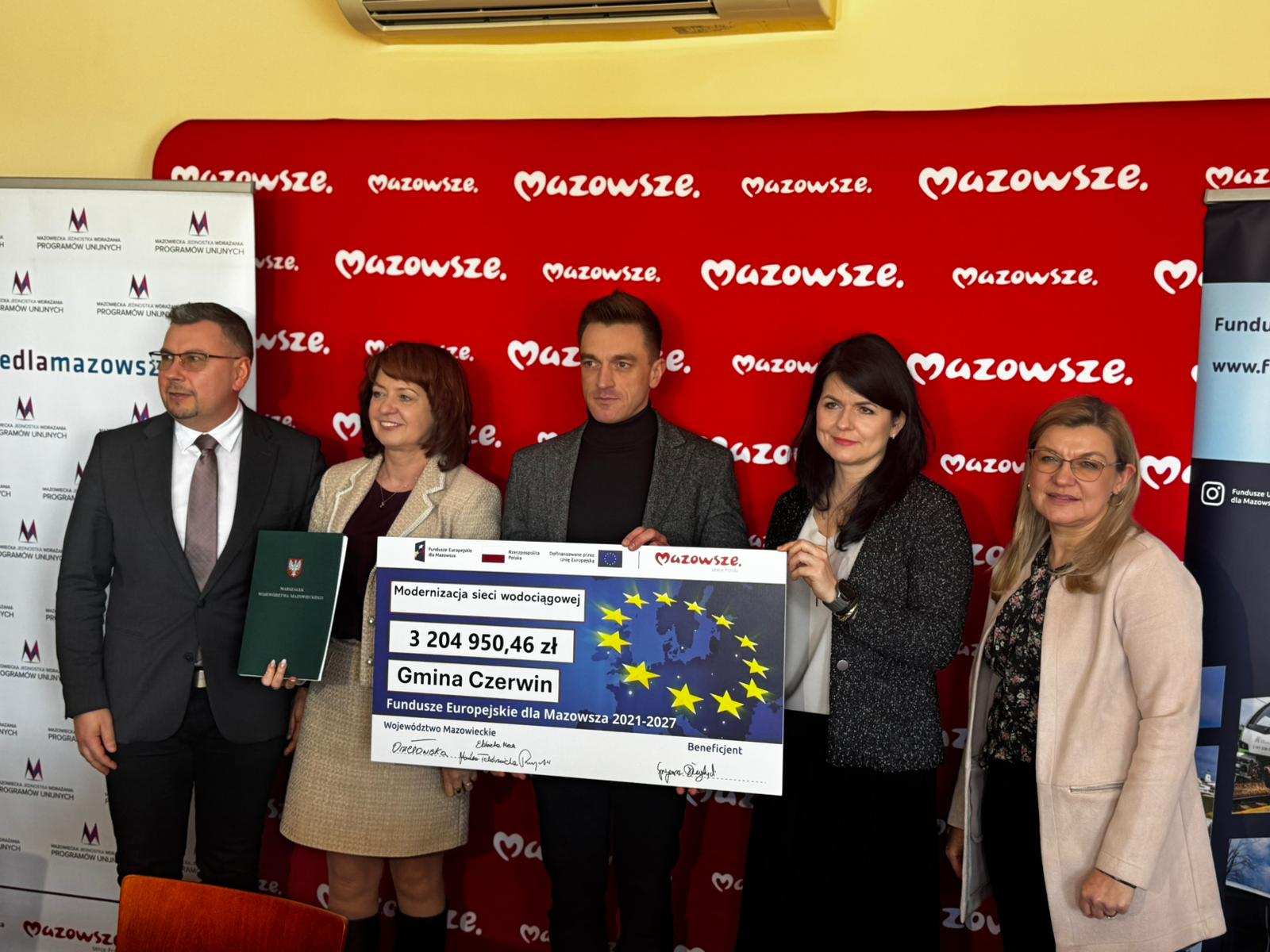 Gmina Czerwin otrzymala fundusze na inwestycje zwiazana z woda pitna