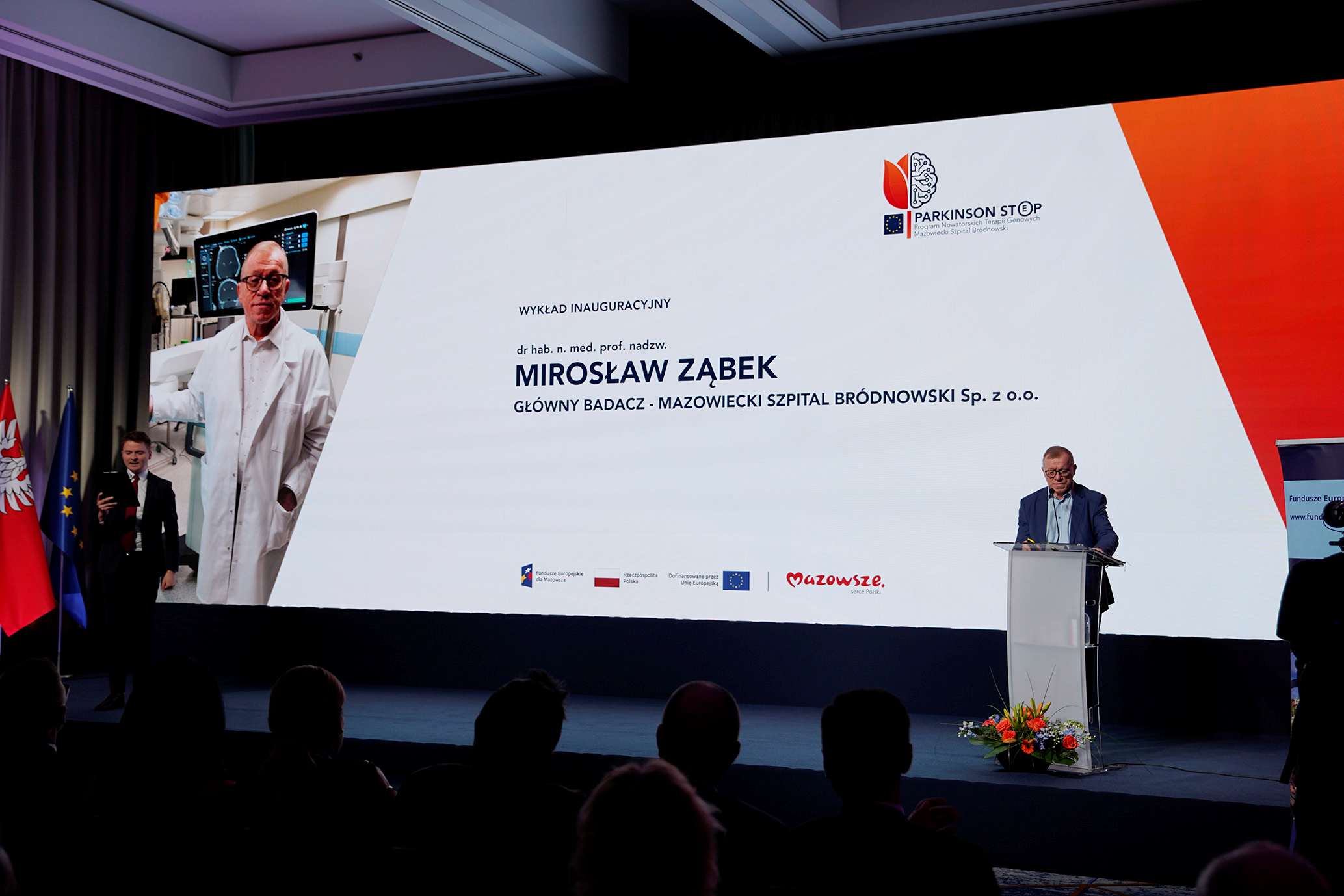 Wyklad dr hab. n. med. prof. nadzw. Miroslawa Zabka podczas konferencji inaugurujacej projekt MSB