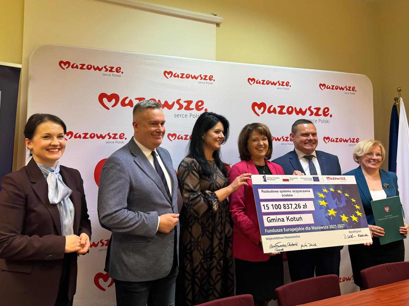 Ponad 15 mln zl z UE dla gminy Kotun