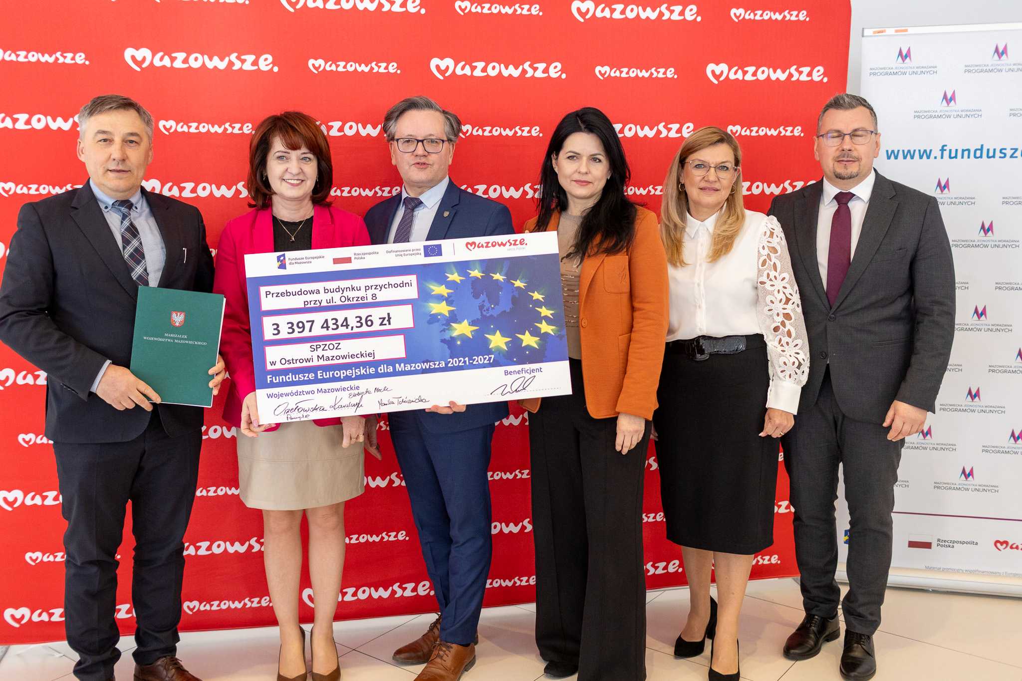 SPZOZ w Ostrowi Mazowieckiej otrzymal prawie 34 mln zl z UE