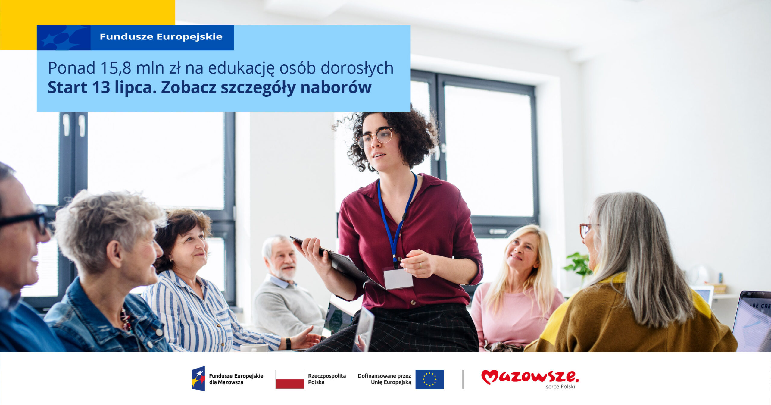 Ponad 15,8 mln zł na eukację osób dorosłych