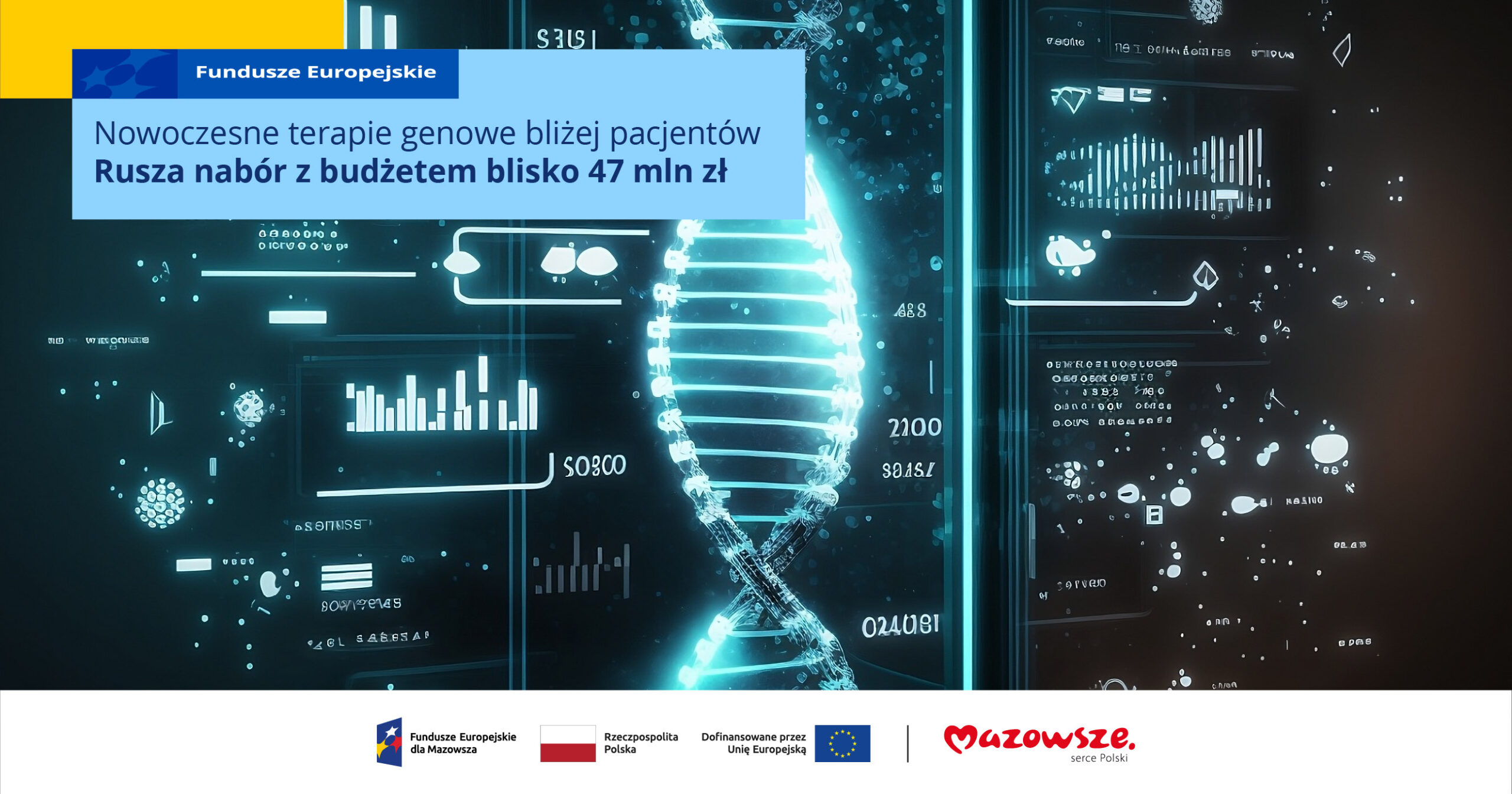 Nowoczesne terapie genowe bliżej pacjentów na Mazowszu. Rusza nabór z budżetem blisko 47 mln zł