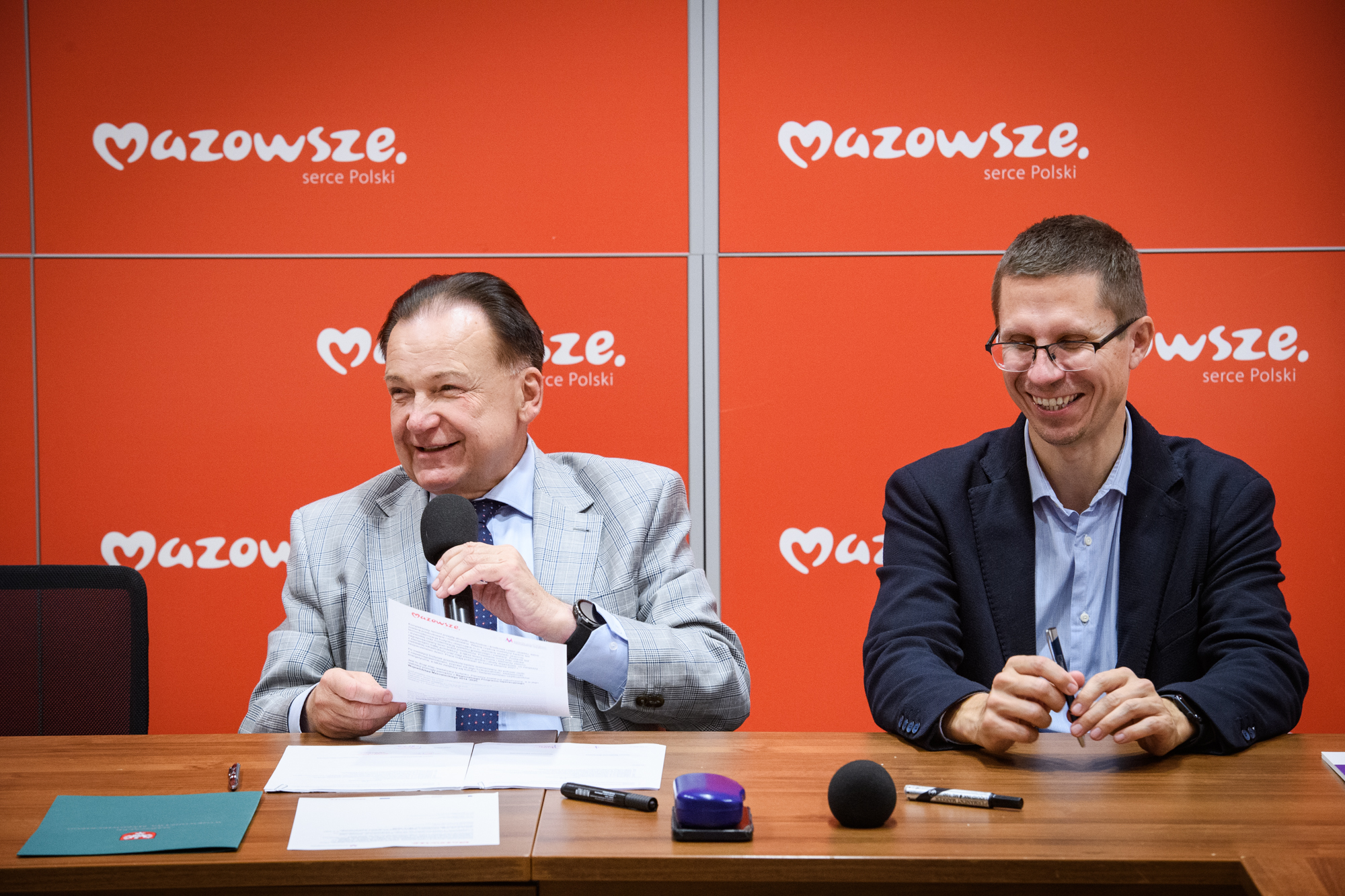 Marszalek Adam Struzik z Beneficjentem